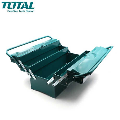 صندوق أدوات معدني توتال 3 طبقات